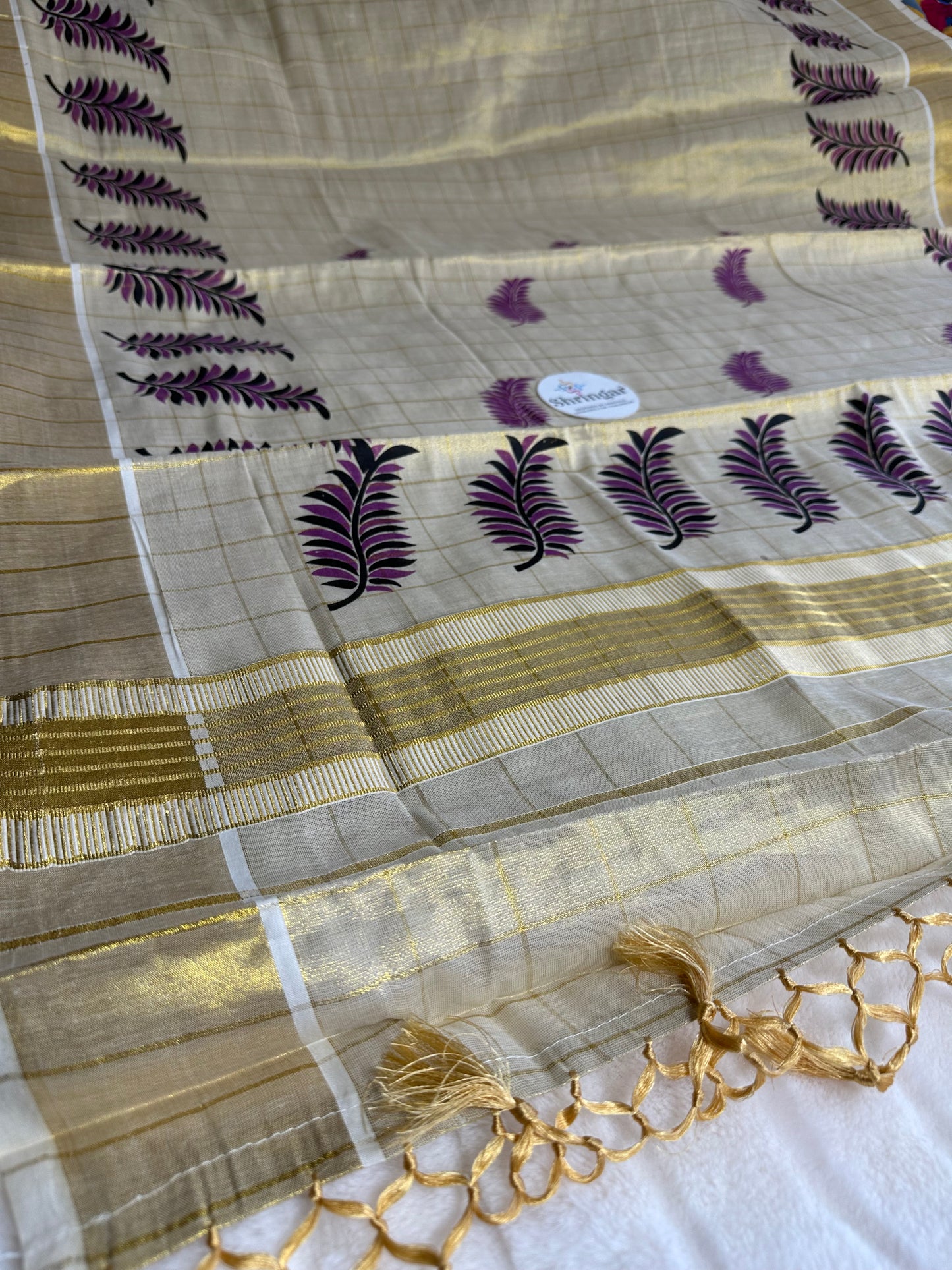 Kerala Saree with blouse fabric