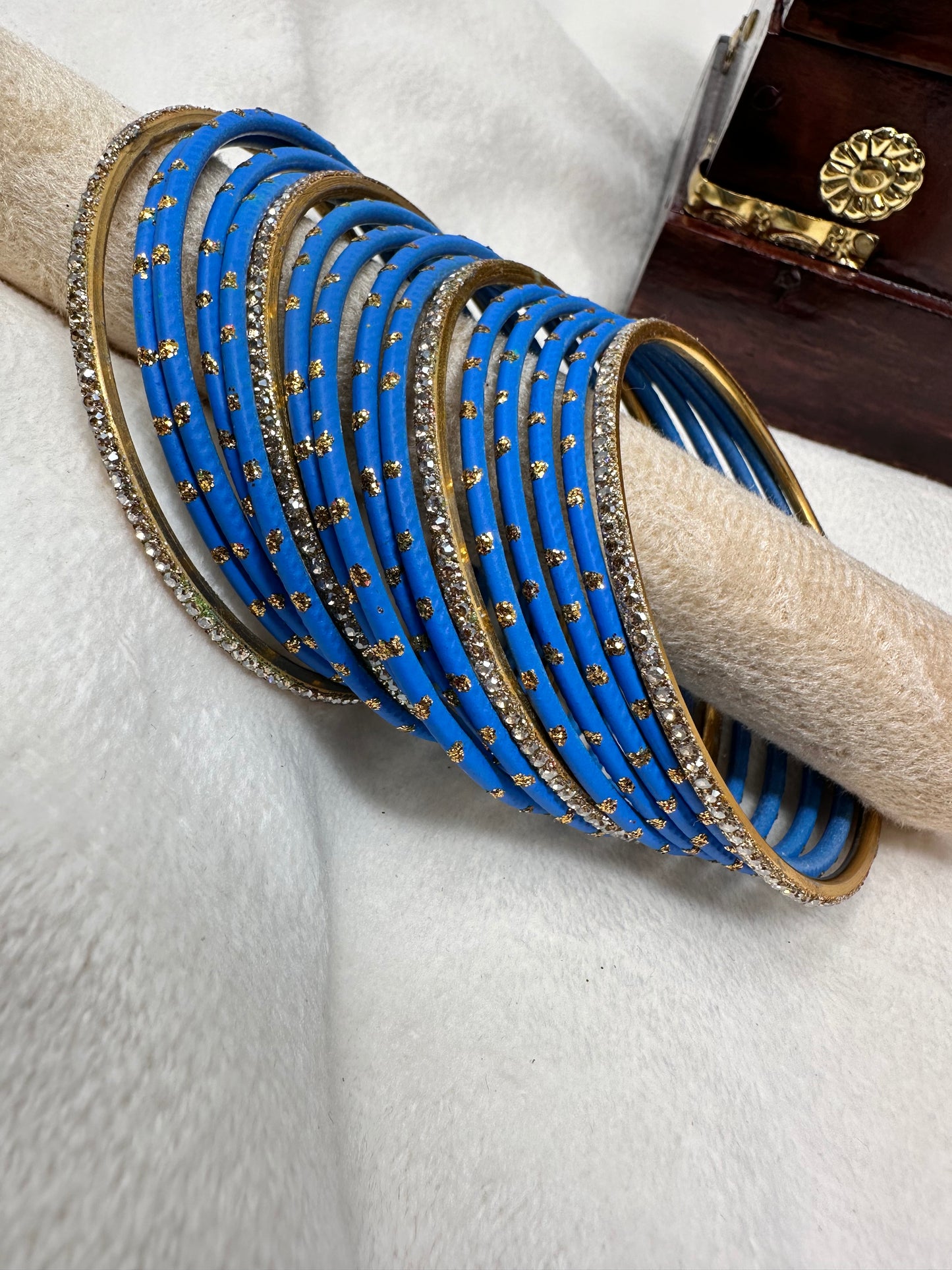 Metal Bangles- Sky Blue