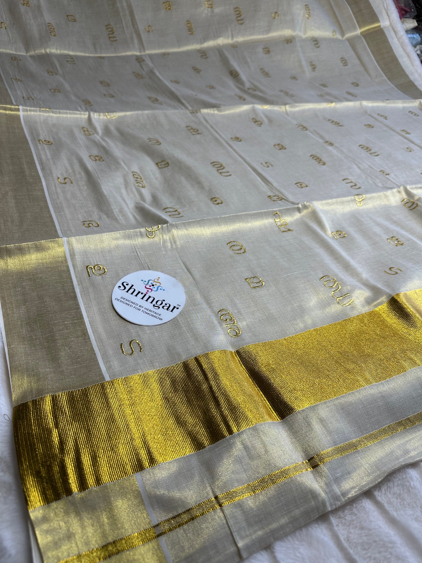 Kerala Saree with Blouse Fabric