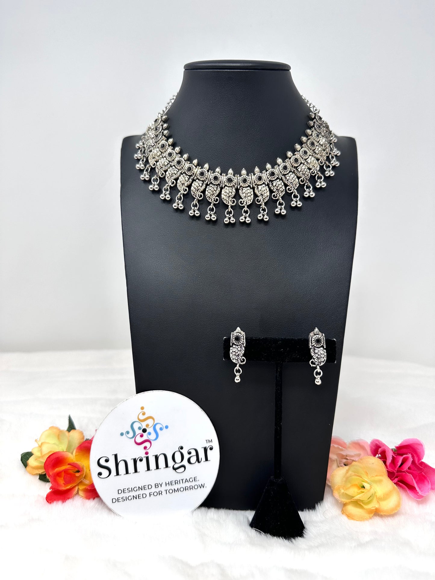Oxidized Necklace Set