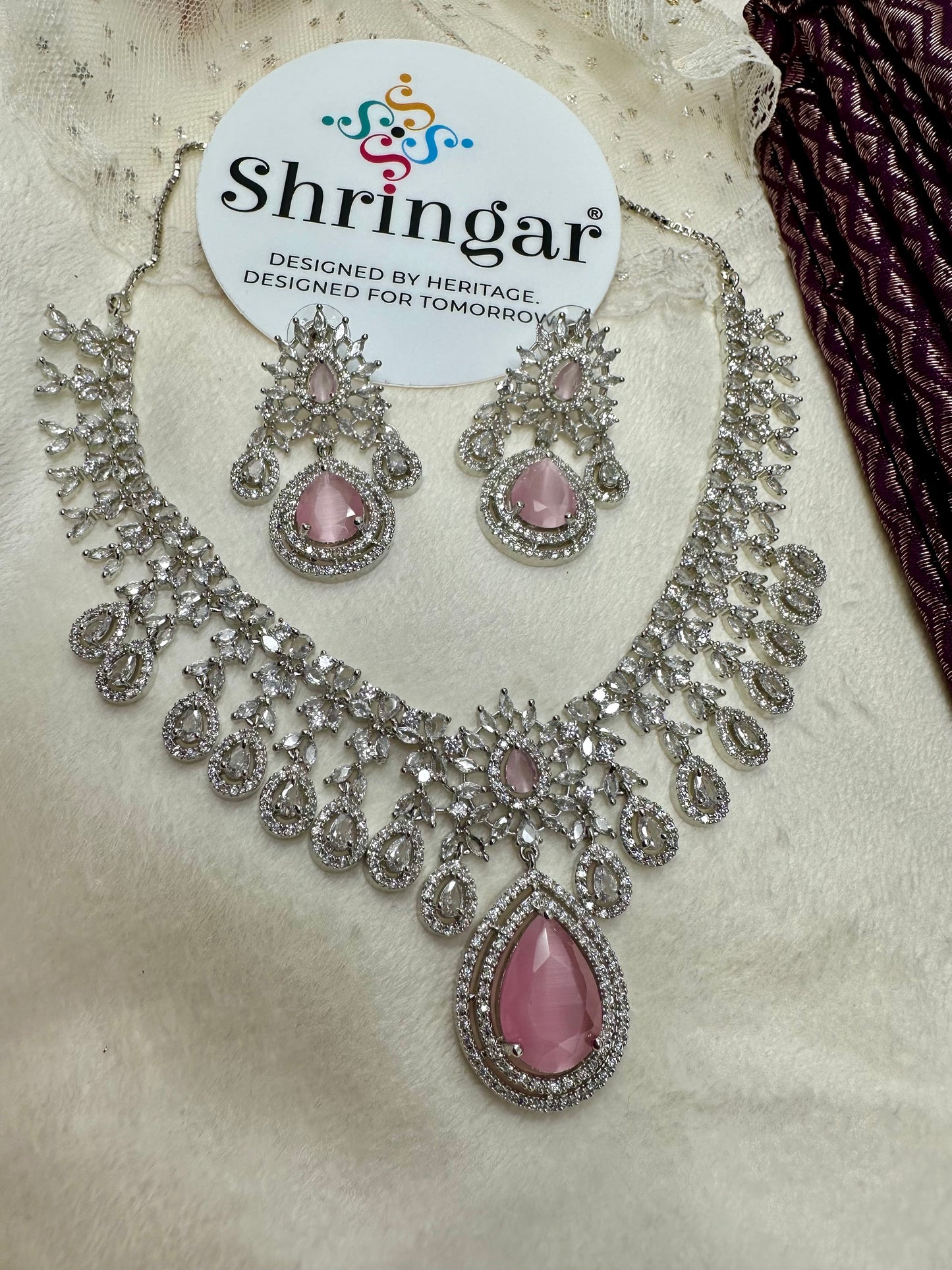 The Rose-Pink Heritage NecklaceSet