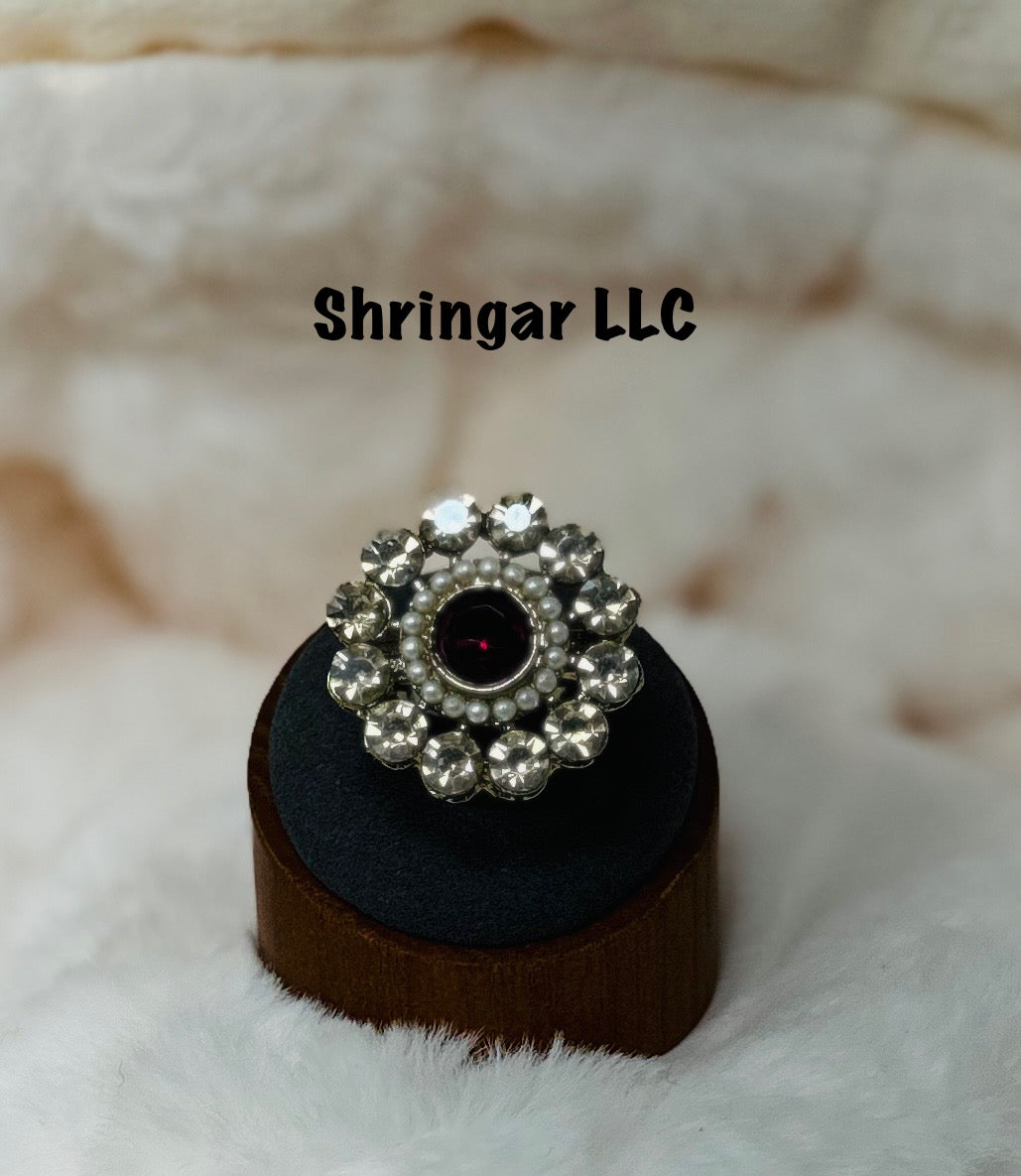 Floral Radiance Adjustable Ring