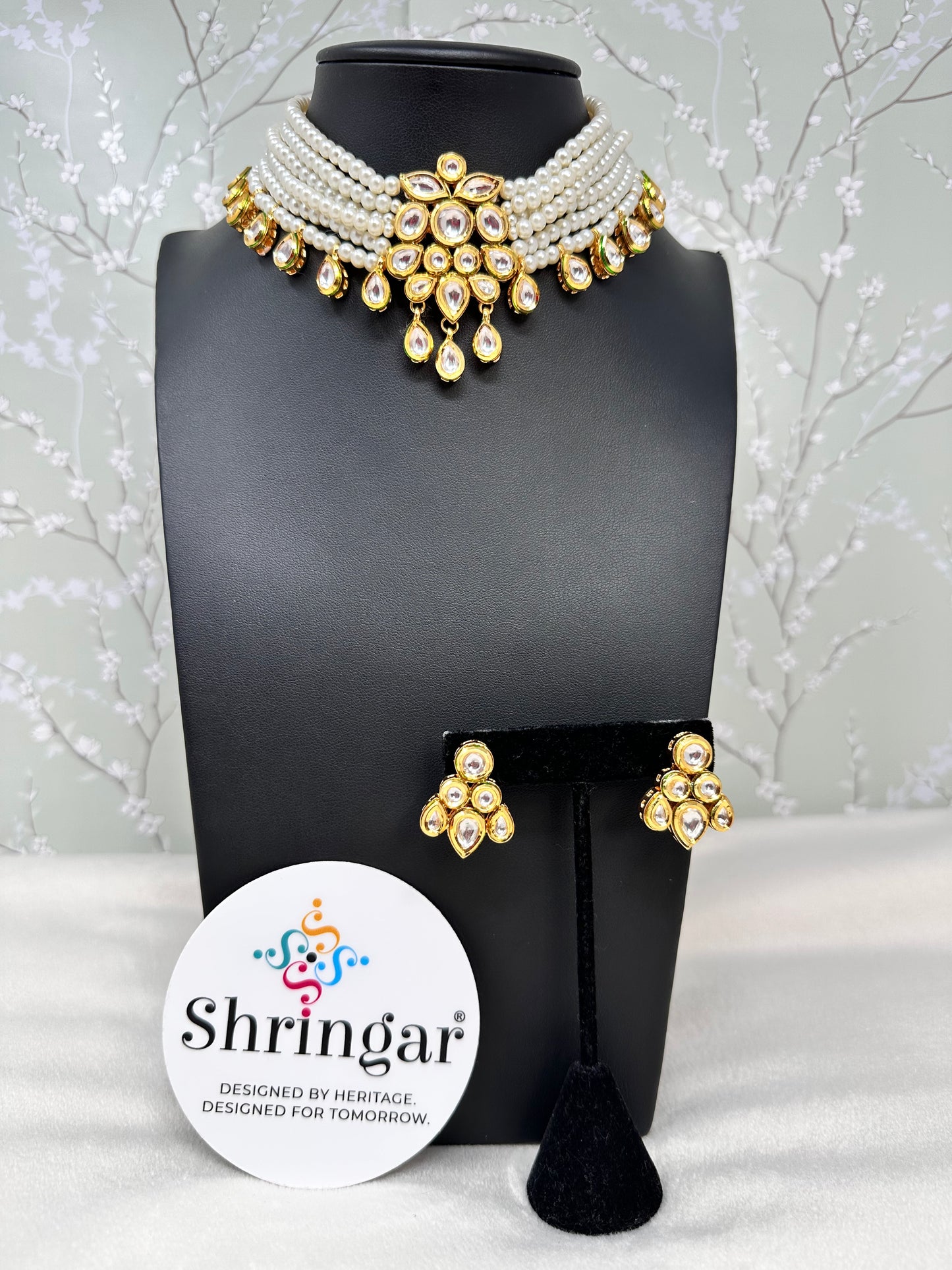 Kundan and Pearl Choker Set