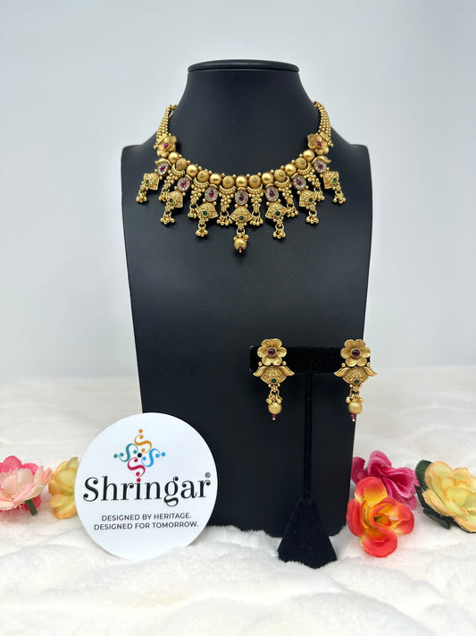 Gold Necklace Set