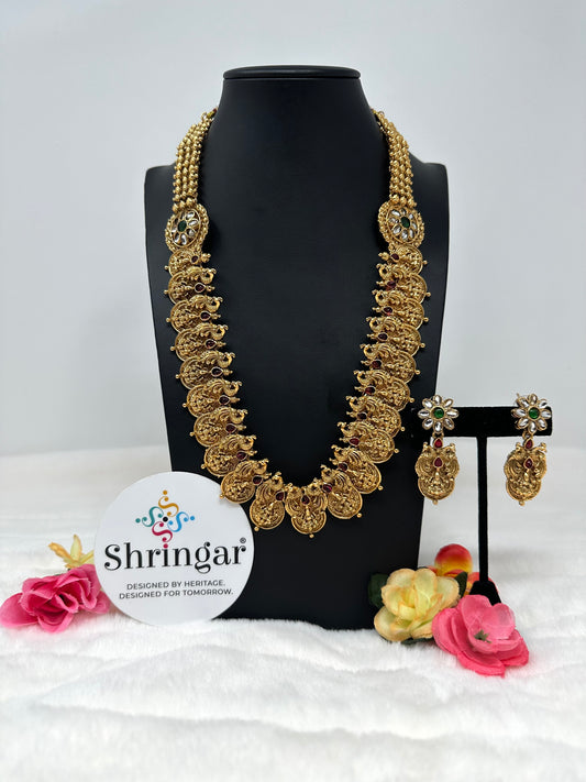 Traditional Peacock Temple Jewelry