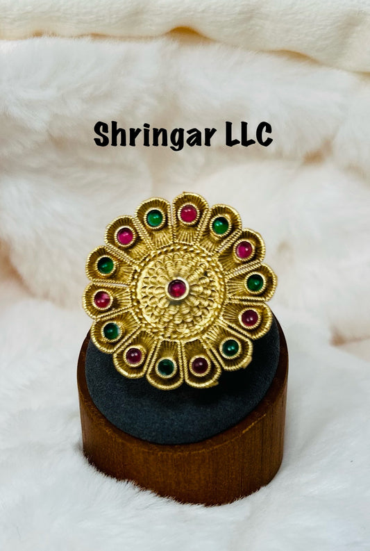 Mandala Statement Ring