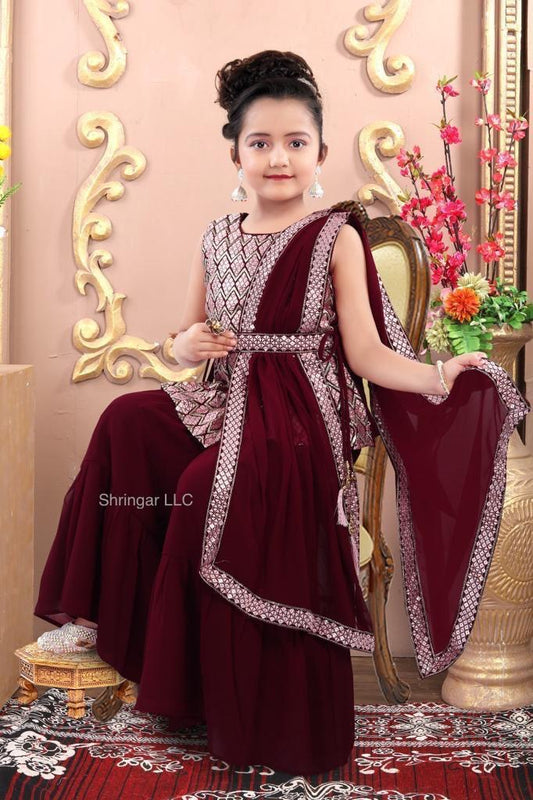 Kids Party wear palazzo suit