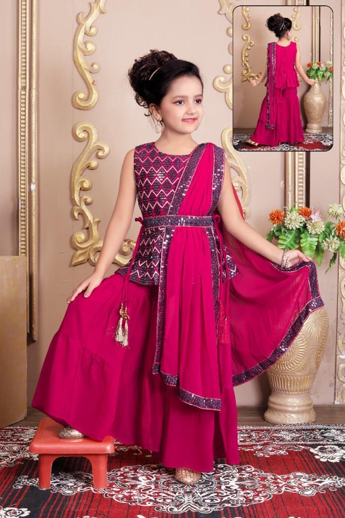 Kids party wear palazzo suit