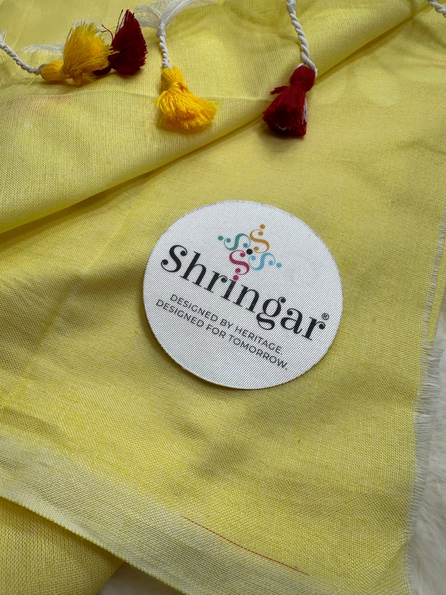 Flower Cotton Linen Saree