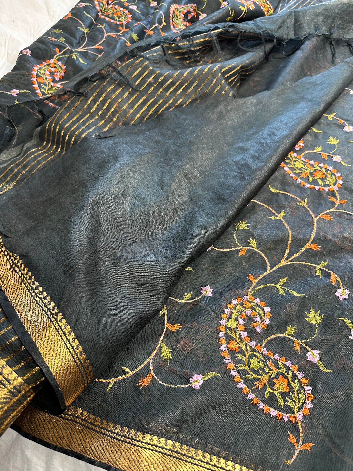 Silk Linen Saree