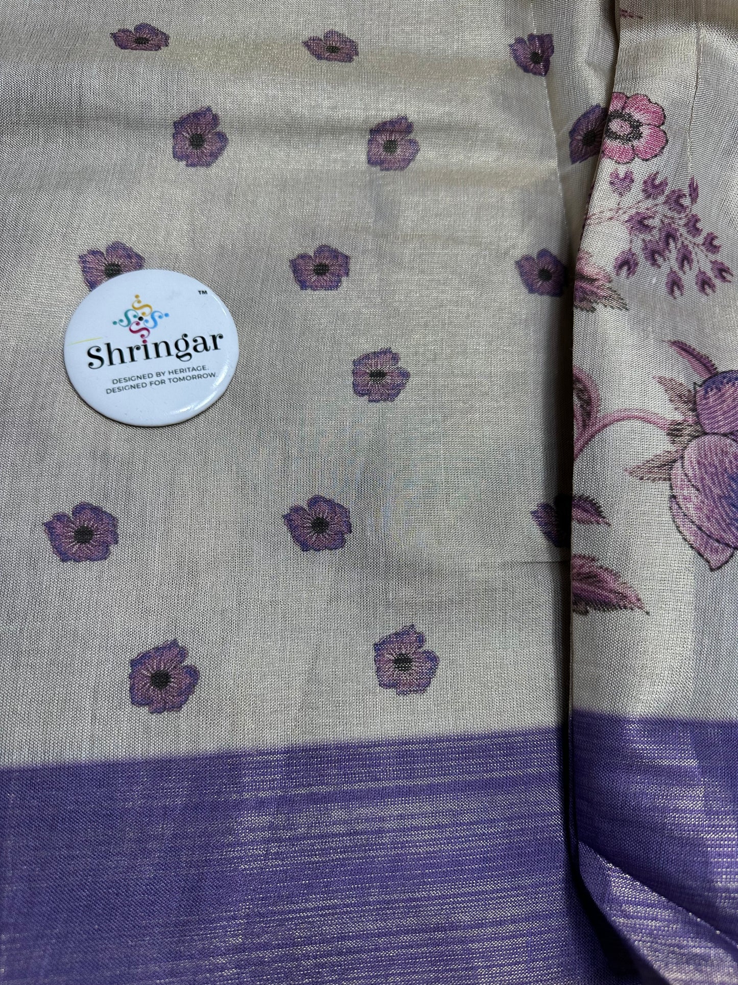 Floral Tissue Silk Saree