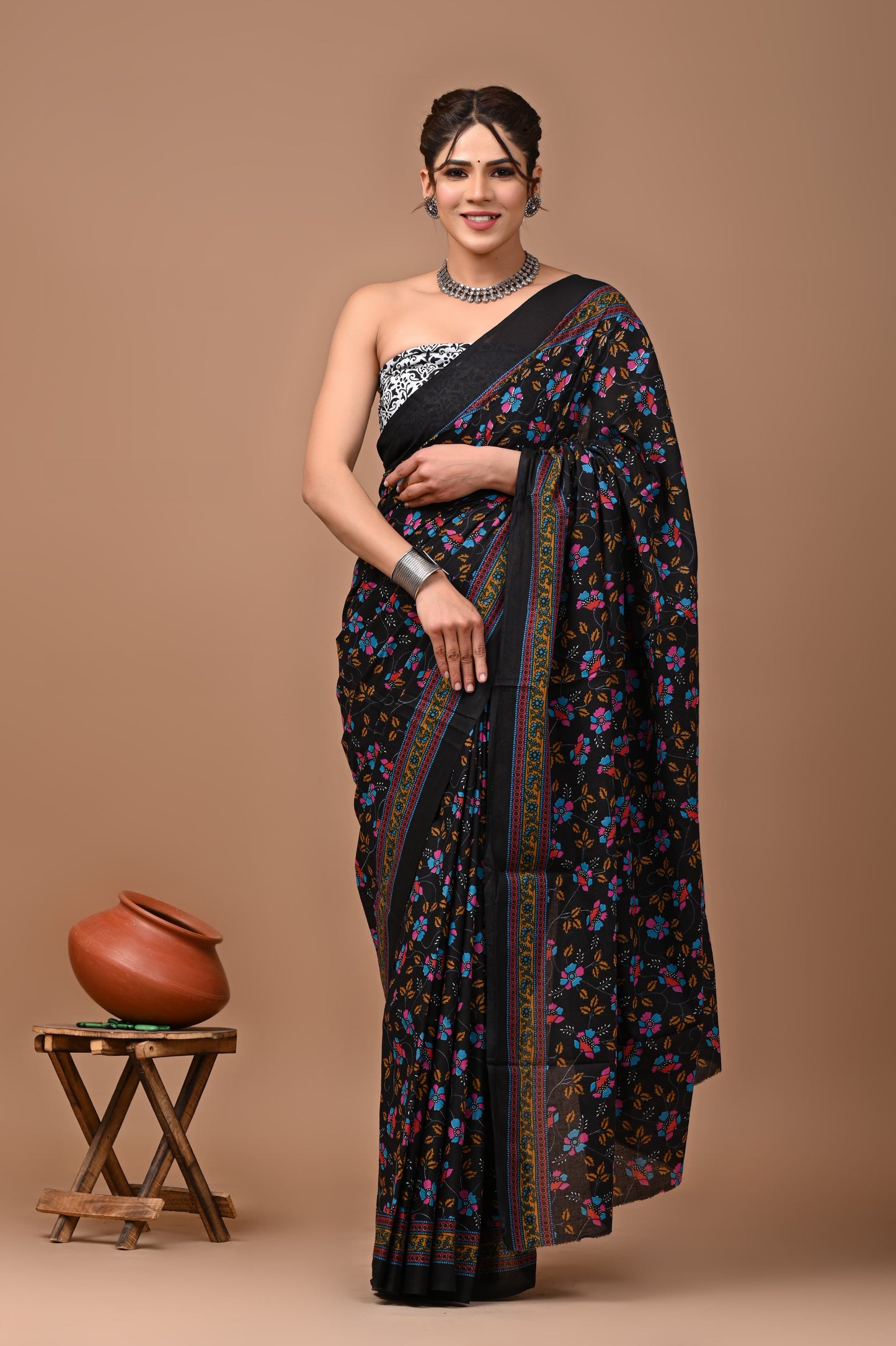 Pure Mulcotton Saree