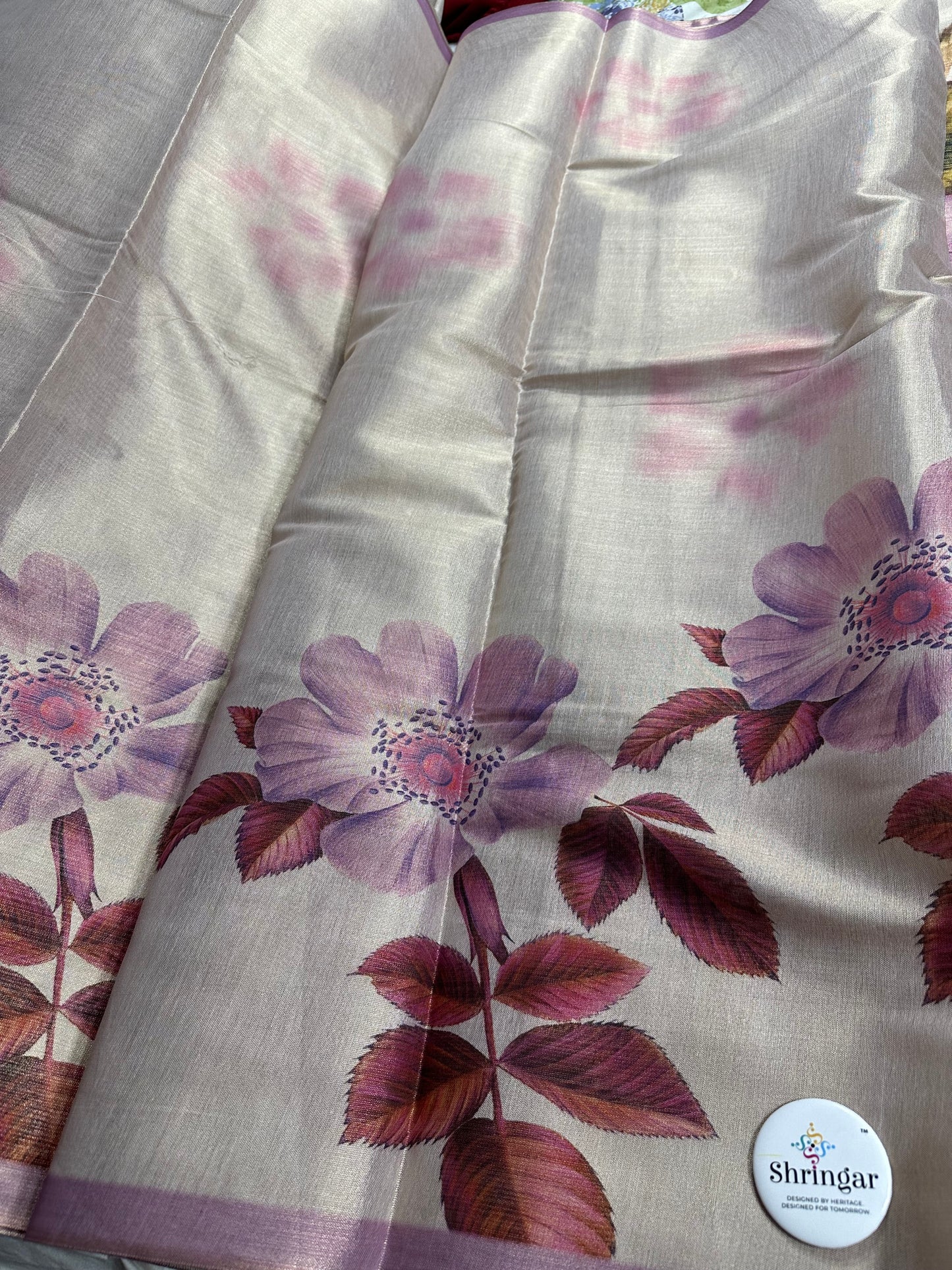 Floral Tissue Silk Saree