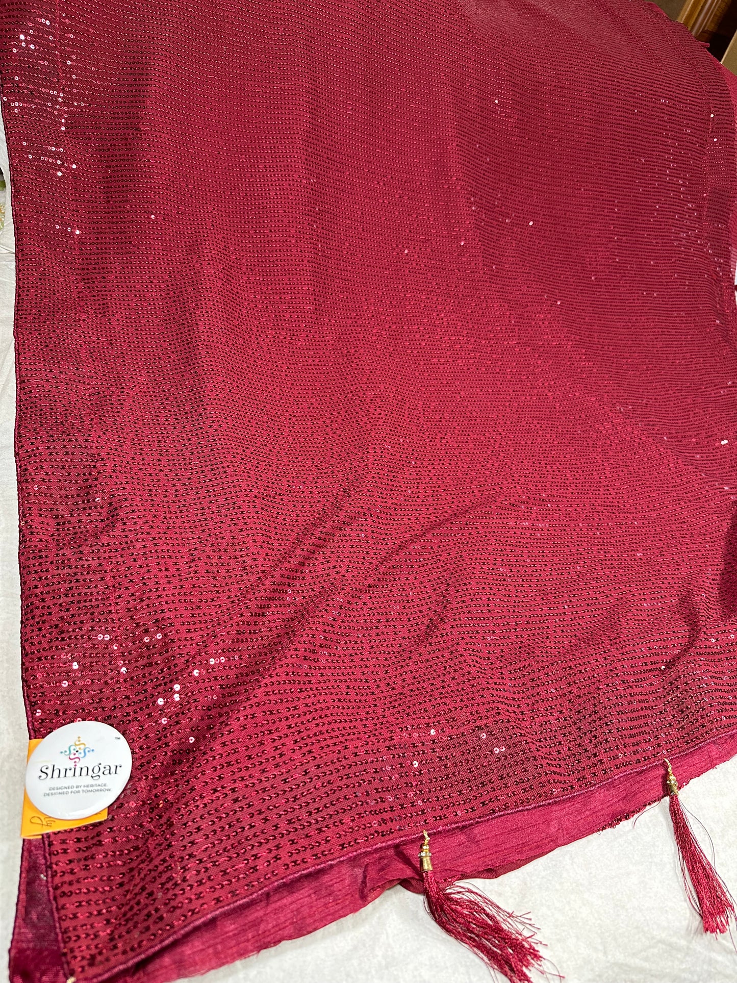 Party wear Sequins Saree