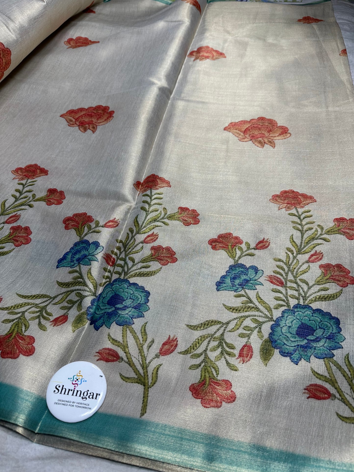 Floral Tissue Silk Saree