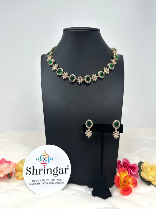 Green AD Necklace Set