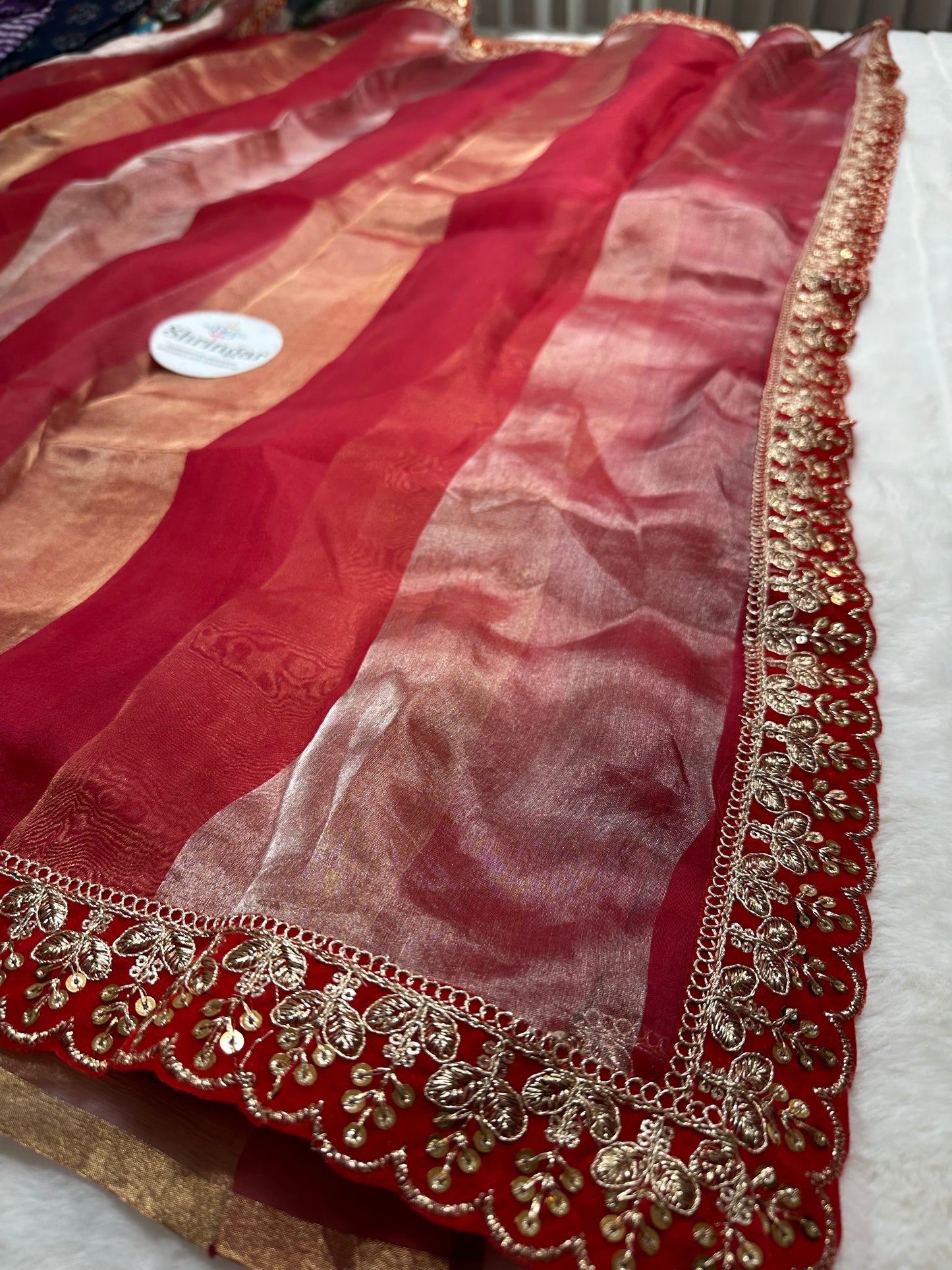Pure Banarasi Tissue silk Saree