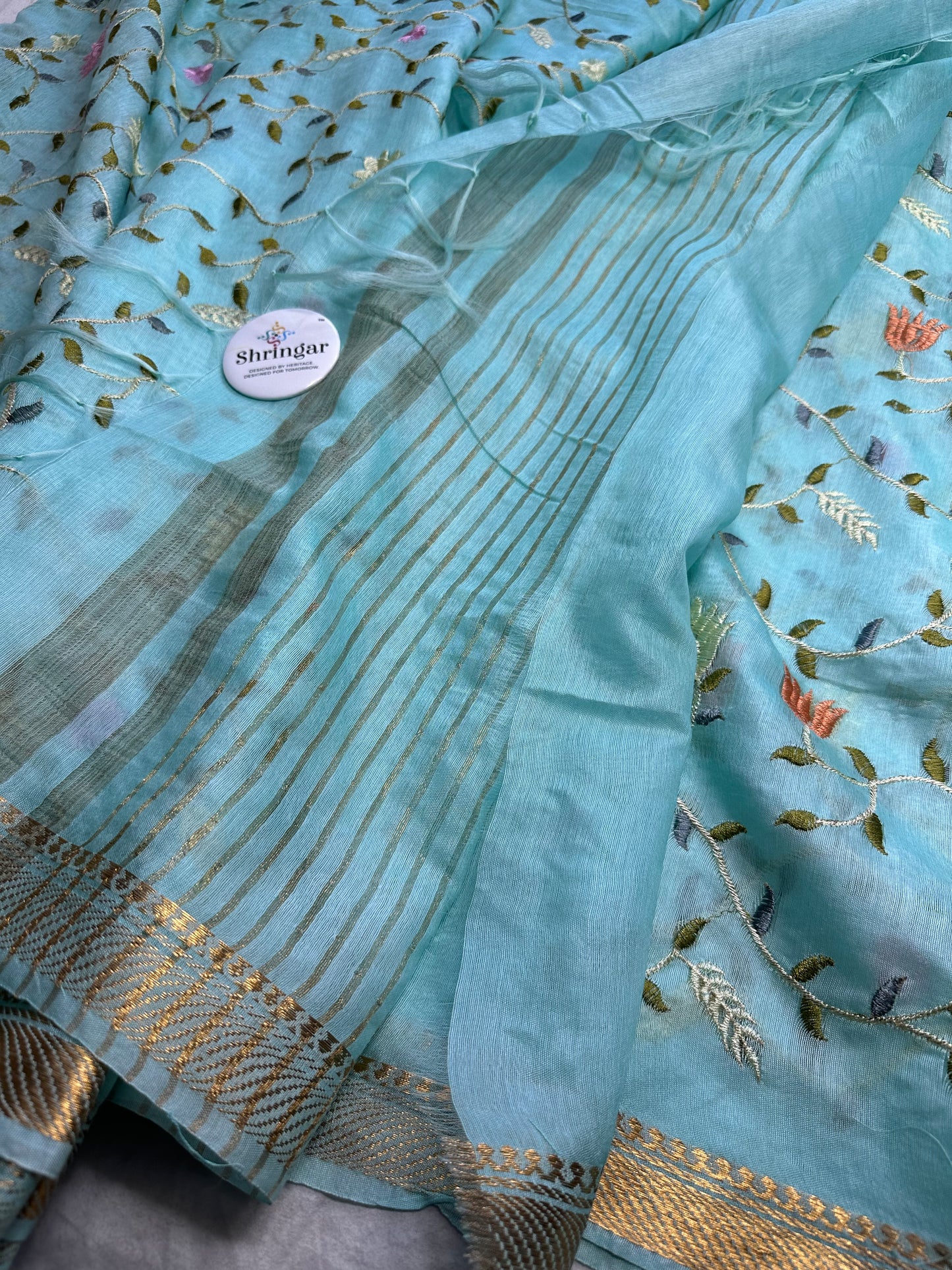 Silk Linen Saree