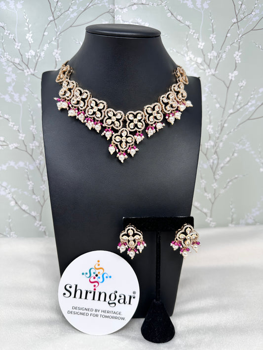Kundan & Pearl Necklace Set