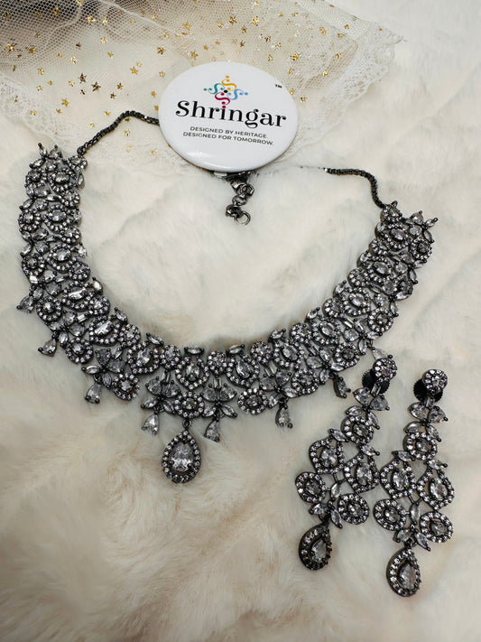 Victorian finish AD necklace set