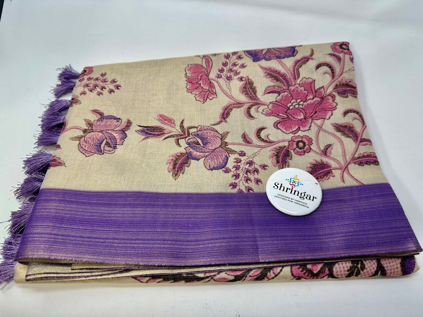 Floral Tissue Silk Saree