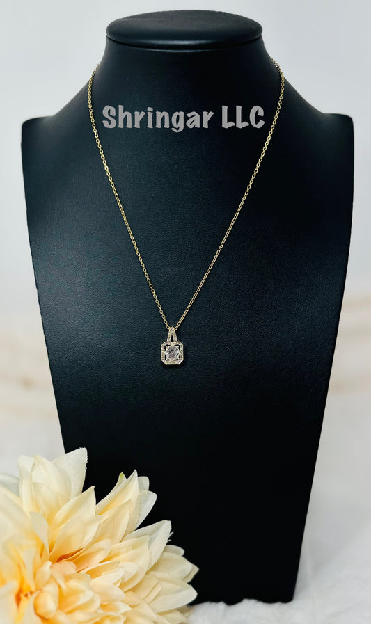 The Empress Halo Pendant Necklace