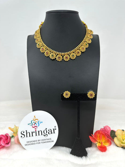 Gold Necklace Set