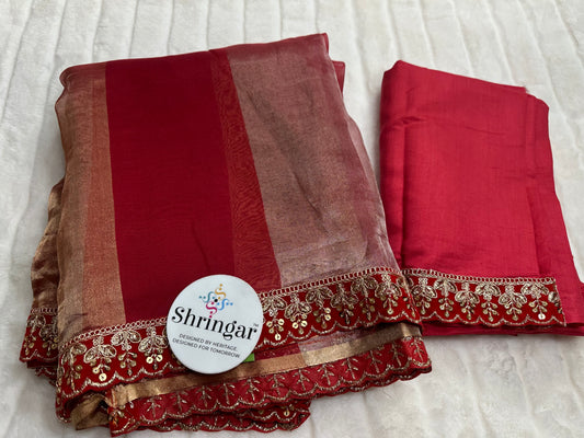 Pure Banarasi Tissue silk Saree