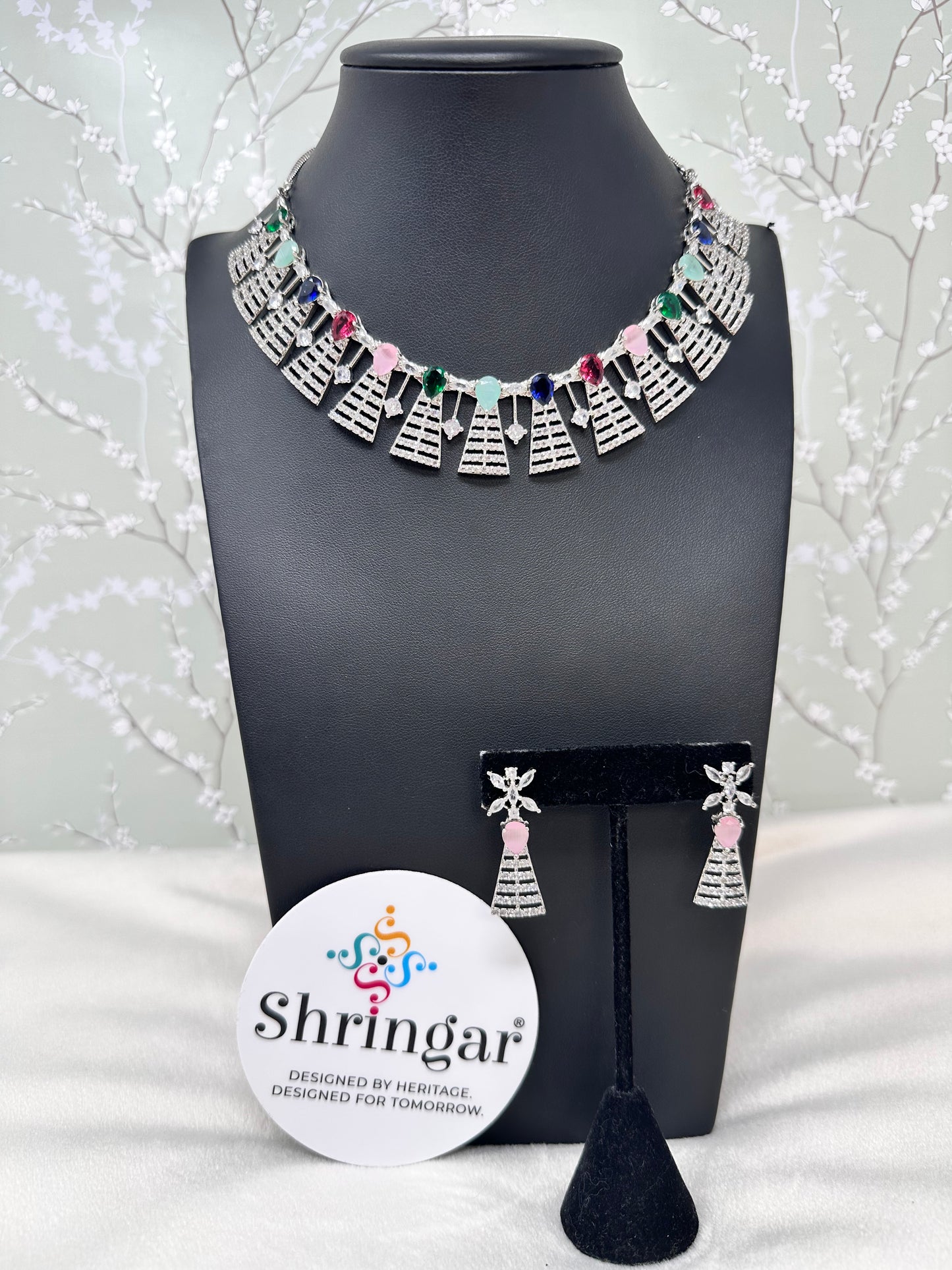 Multi gemstone Necklace Set