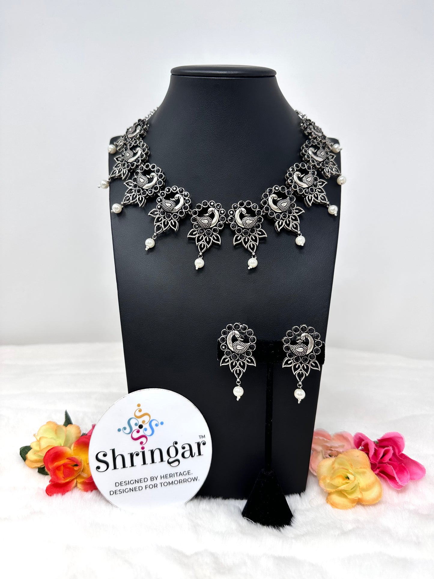 Oxidized Necklace Set