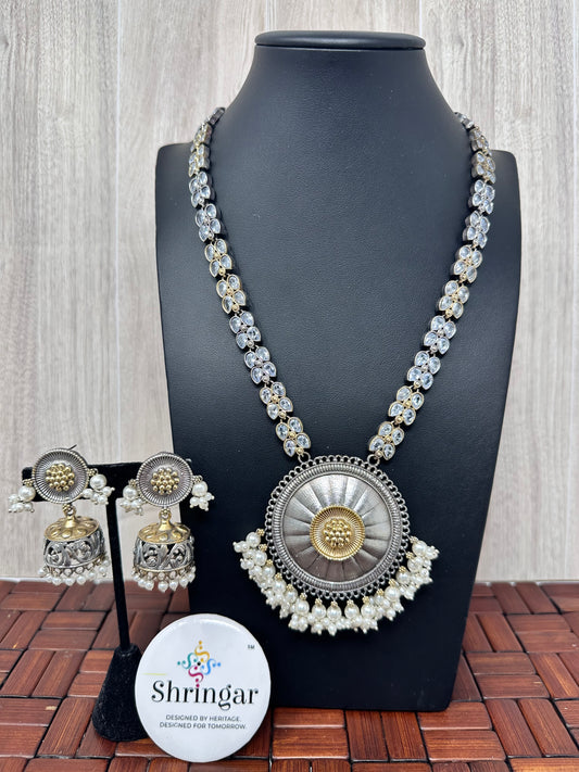 Aura Dual tone Statement Set