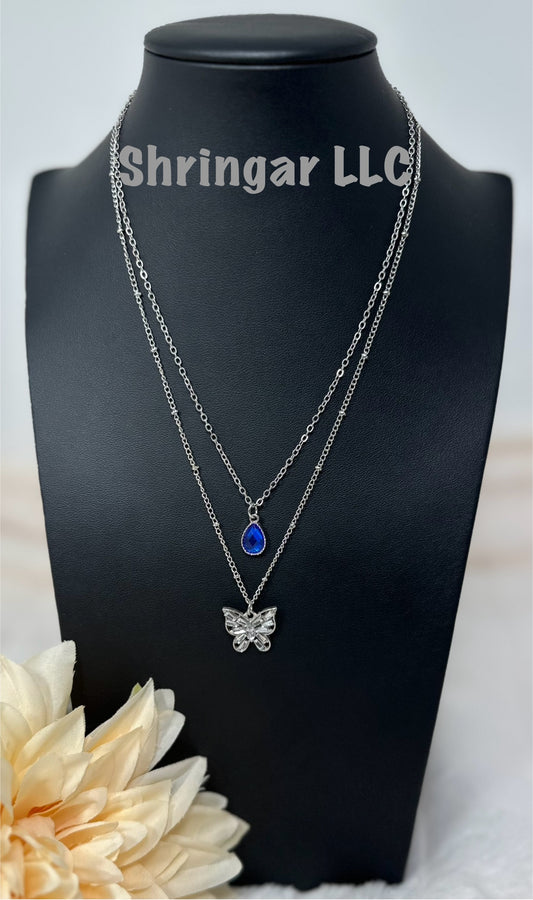 The Sapphire Flutter Necklace