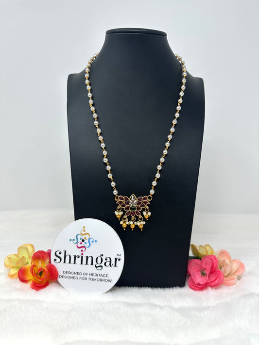 Pearl Lotus Necklace