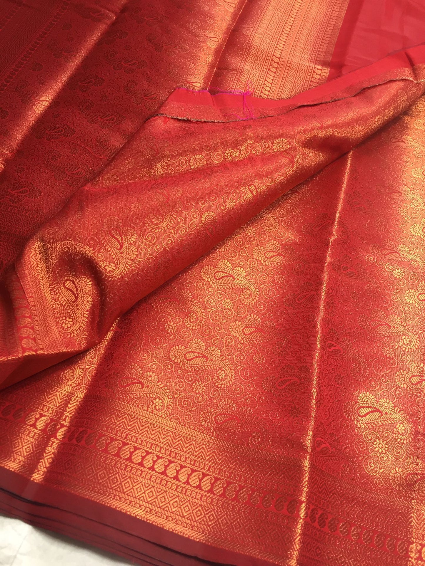 Kubera pattu saree with blouse fabric