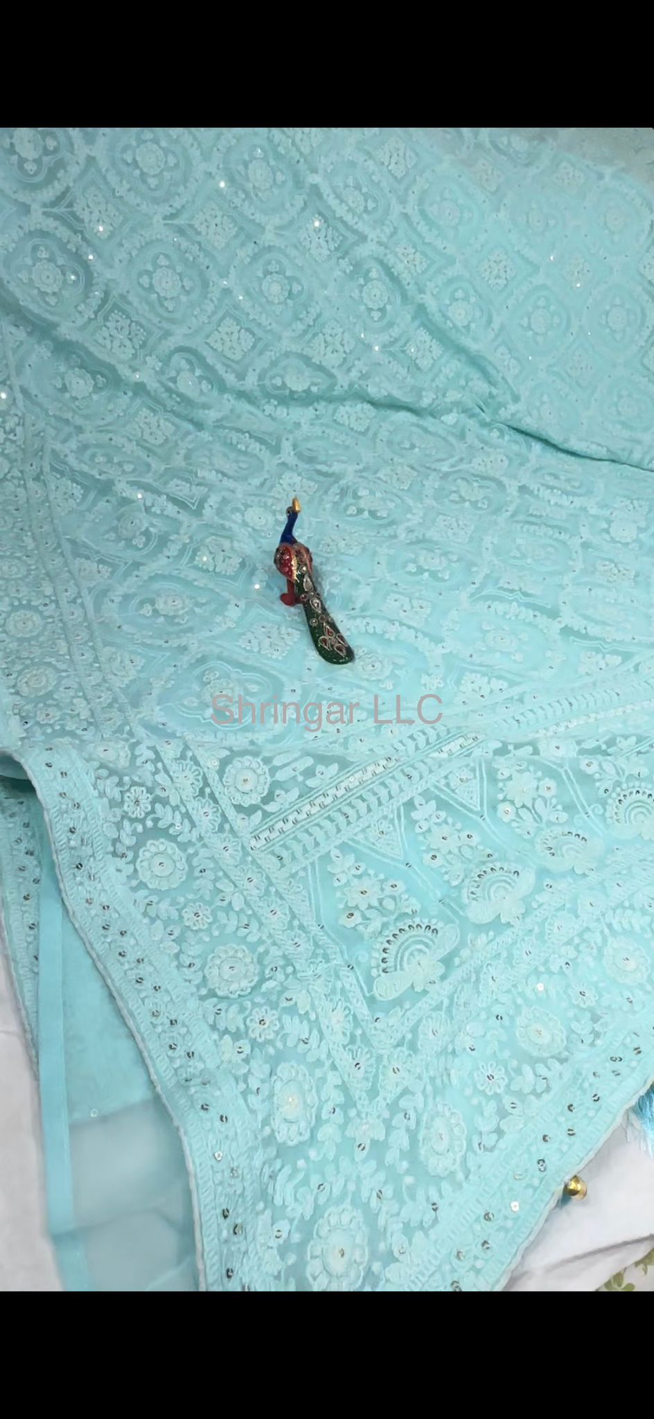 Pure Georgette Chikankari Saree