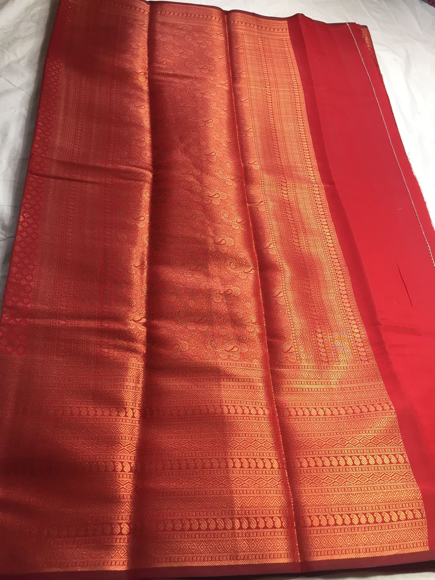 Kubera pattu saree with blouse fabric