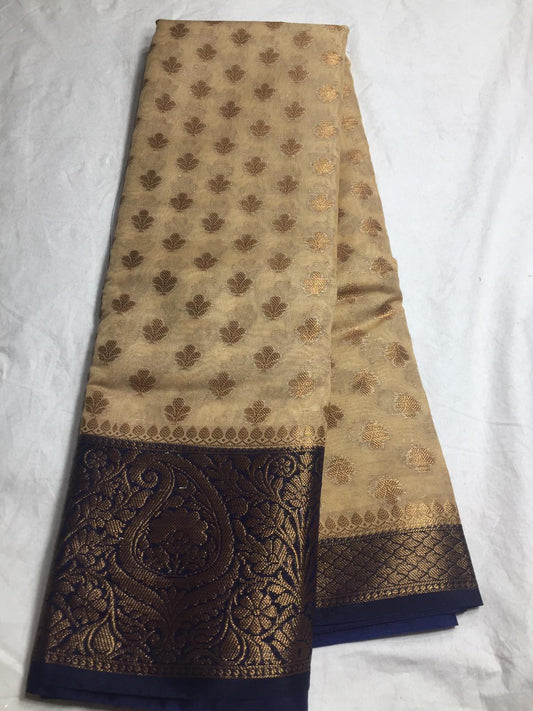 Banaras Semi Georgette saree with blouse fabric